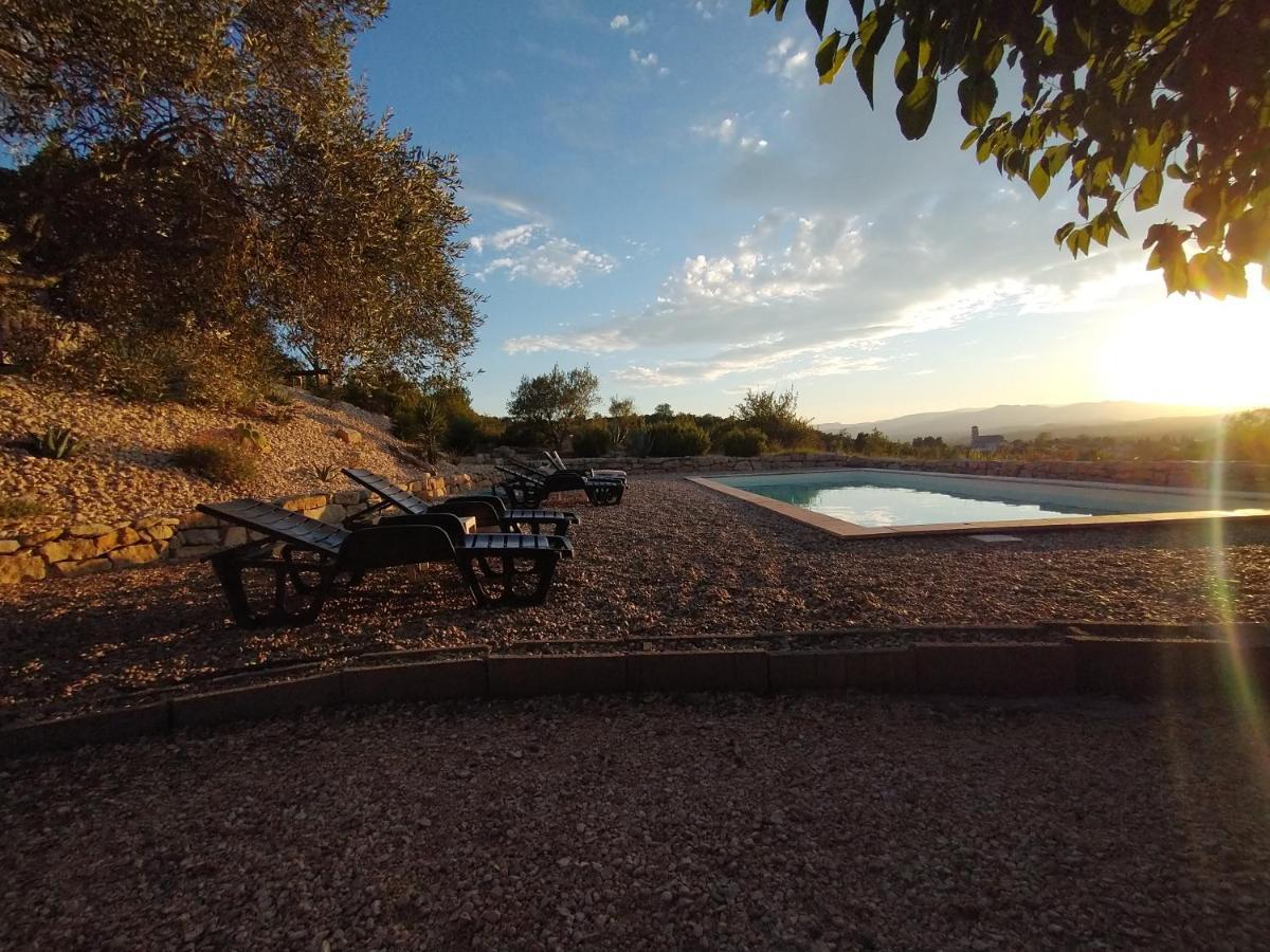 格罗斯皮埃雷斯Les Agaves Piscine Panoramique Vue Exceptionnelle住宿加早餐旅馆 外观 照片