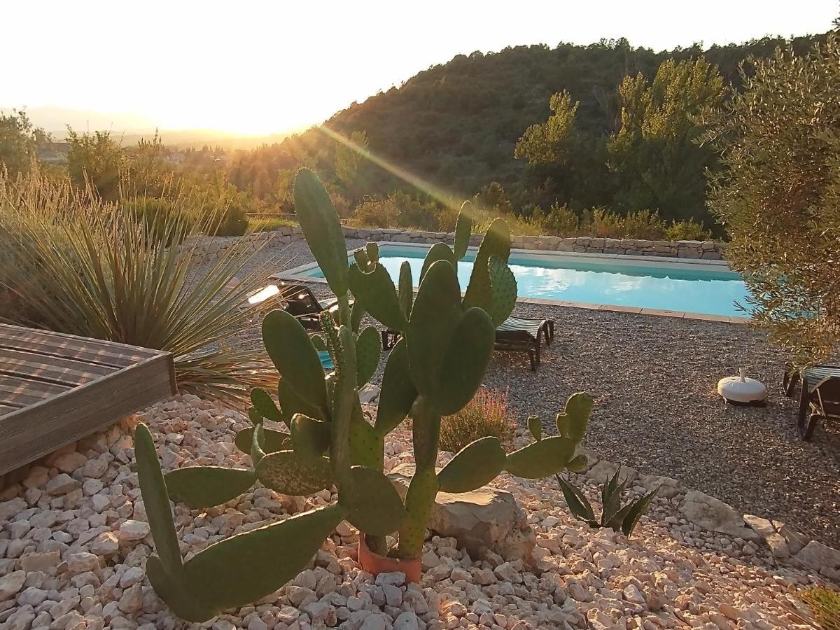 格罗斯皮埃雷斯Les Agaves Piscine Panoramique Vue Exceptionnelle住宿加早餐旅馆 外观 照片